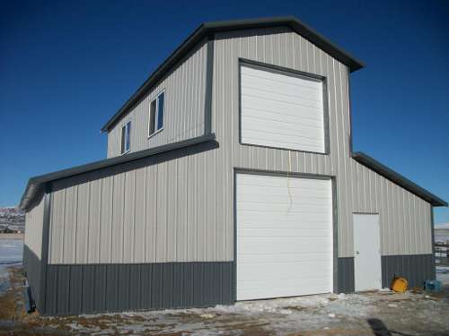 Double 4" Siding on Shop