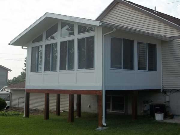 Stick-Built Enclosure with Vinyl Siding
